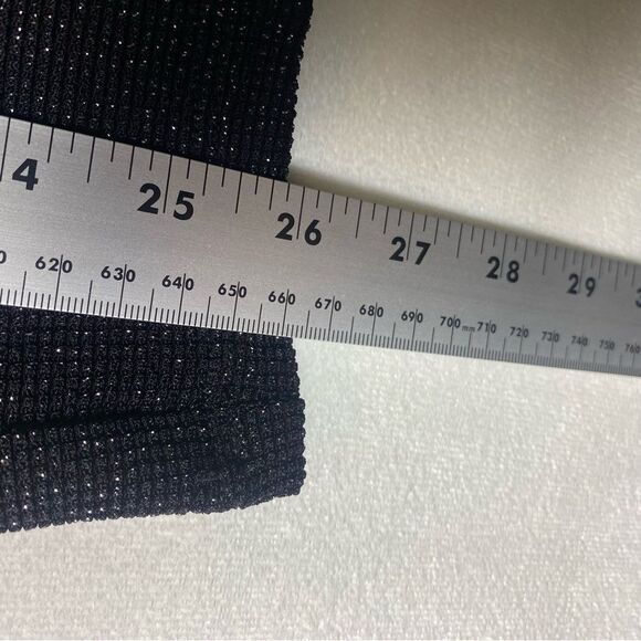 Jessica McClintock Vintage Black/Silver Threads Cardigan Sweater Size Medium - Picture 10 of 10